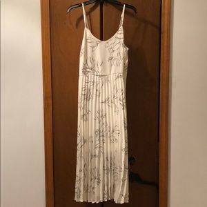 White and grey dress